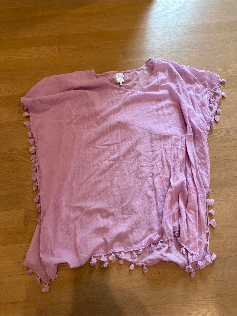Seafolly Lilac Tassel-Trim Swim Coverup